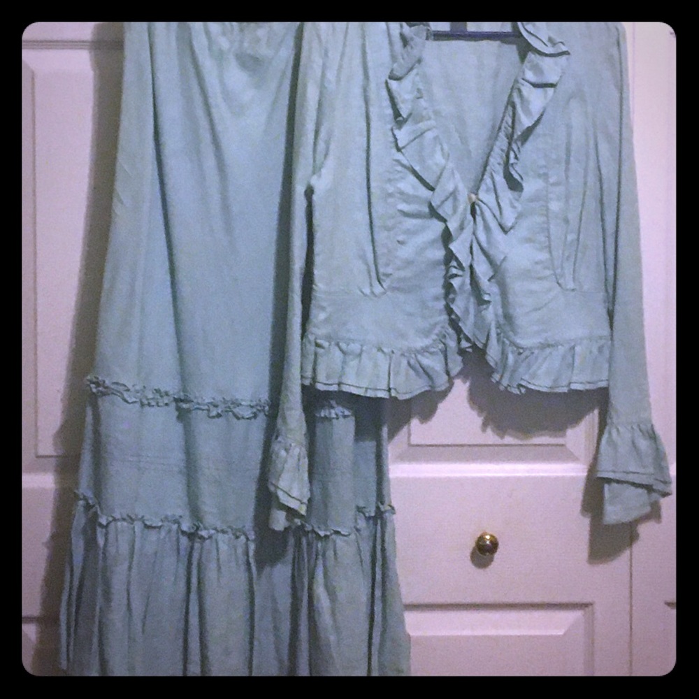2 piece skirt and top